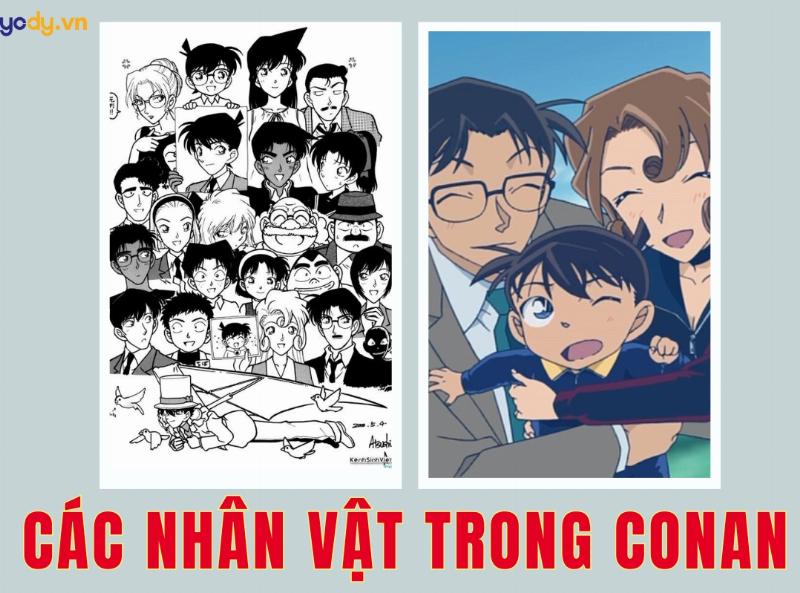 Hinh anh Shinichi Kudo va Edogawa Conan dung canh nhau the hien su bien doi